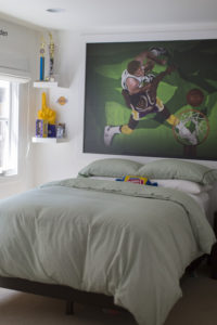 Sports themed bedroom for teen