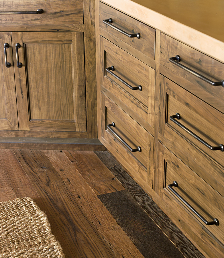 Strip and stain wood cabinets