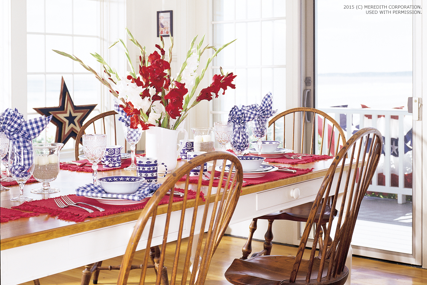 Decorating Your Home with Red, White, and Blue - bhgrelife.com